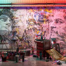 BASQUIAT EXHIBIT. 3D, Street Art, Creativit, Digital Drawing, Art Direction, 3D Design, and Photo Retouching project by Pedro García - 02.01.2021