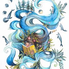 My project in Watercolor Techniques for Dreamlike Illustrations course. Artistic Drawing, Children's Illustration, Digital Drawing, and Watercolor Painting project by Andrea Csepeli - 02.01.2021
