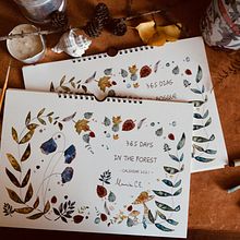 Calendario 2021 - 365 Días en el Bosque Ein Projekt aus dem Bereich Traditionelle Illustration von Maria Casas - 01.11.2020