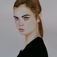 Meu projeto do curso: Retrato em aquarela a partir de uma fotografia Ein Projekt aus dem Bereich Aquarellmalerei von Sonia Marreiros - 01.02.2021