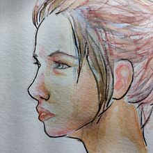 Mi Proyecto del curso: Cuaderno de retratos en acuarela. Watercolor Painting project by fabiangarcia41 - 02.03.2021