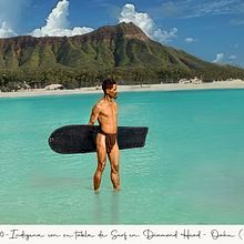 INDIGENA CON TABLA DE SURF- AÑO 1890. Matte Painting project by estoyweb - 02.02.2021