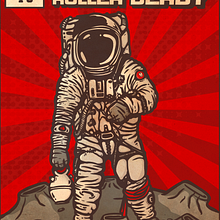 Space roller derby. Comic, and Digital Drawing project by Manu Vila - 02.02.2021