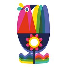 Scandinavian Folk Bird. Traditional illustration project by Vanessa Binder - 01.02.2021
