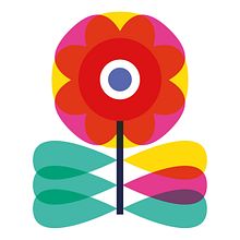 Scandinavian Folk Flower. Traditional illustration project by Vanessa Binder - 01.02.2021