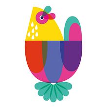 Scandinavian Folk Bird. Traditional illustration project by Vanessa Binder - 01.02.2021