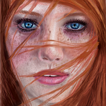 Mi Proyecto del curso:  Retrato realista con lápices de colores. Un proyecto de Dibujo digital de monicajoan - 02.02.2021