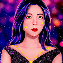 Meu projeto do curso: Retrato digital no Photoshop com um toque de fantasia. Drawing, Portrait Drawing, Digital Drawing, Design, Painting, and Digital Painting project by Tabata Layla - 02.18.2021