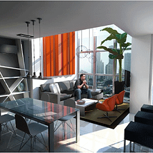Loft E.P Ciudad Panamá, Panamá. Interiorismo, diseño de muebles.. Decoration, Interior Design, Furniture Design, Making, Interior Decoration, and 3D Modeling project by Hugo Vita - 09.09.2013