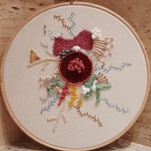 Mi Proyecto del curso: Técnicas avanzadas de bordado: puntadas y composiciones con volumen. Embroider project by gafitas68 - 02.03.2021
