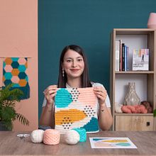 Proyecto Final del curso: Tapiz Abstract. Un proyecto de Crochet y DIY de Flor Samoilenco - 03.02.2021