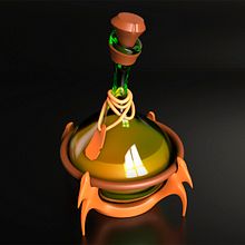 Bodegón de estante de boticario: Modelado cartoon de bodegones con Maya. 3D projeto de rojico_lu - 03.02.2021