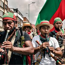 Minga Indígena . Un proyecto de Fotografía documental y Fotografía en exteriores de Alejandro A. Hernández - 19.10.2020