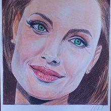 Una cara para siempre. Dibujo con lápices de colores Elios.. Pencil Drawing project by Jordi Vidal - 02.04.2021