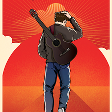 Mi Proyecto del curso: Carteles de rock ilustrados. Ilustração tradicional, Direção de arte, Comic, Desenho, Concept Art, Desenho digital, e Teoria da cor projeto de David Calvachi - 03.02.2021