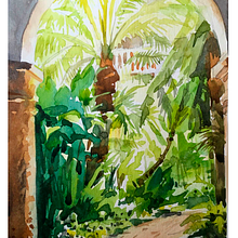 Mi Proyecto del curso: Representación arquitectónica en acuarela. Traditional illustration, Sketching, Drawing, Watercolor Painting, Architectural Illustration, and Sketchbook project by Jorge Barrios Alcala - 02.01.2021
