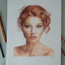 Mi Proyecto del curso:  Retrato realista con lápices de colores. Un progetto di Illustrazione tradizionale, Belle arti, Disegno a matita, Disegno, Disegno di ritratti, Disegno realistico e Disegno artistico di natalia_warrenp - 04.02.2021