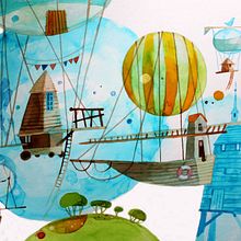 moje akvarelové prvotiny. Un projet de Illustration traditionnelle de Jana Stašková - 05.02.2021