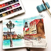 Kaliningrad. Een project van Aquarelschilderen van Вероника Шабанова - 06.02.2021