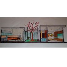 Desenhos arquitetônicos. Arquitetura, Desenho e Ilustração arquitetônica projeto de Mariane Atalaia Kling - 06.02.2019