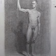 Mi Proyecto del curso: Dibujo realista de la figura humana. Drawing, Pencil Drawing, Figure Drawing, and Realistic Drawing project by agustintorri - 02.06.2021