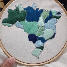 Teoria das Cores: Brasil. Embroider project by Marina Alves - 02.11.2021