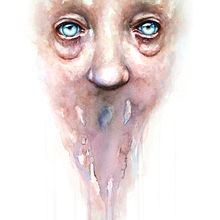 Emotional Portraits for my exhibition "I AM". Watercolor Painting project by Arthur Braud - 02.07.2021