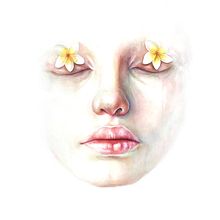 Faded Dreams. Botanical Illustration, Traditional illustration, Portrait Drawing, and Watercolor Painting project by Arthur Braud - 02.07.2021