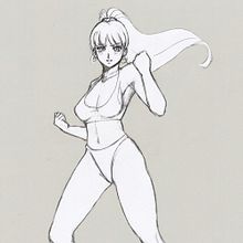 Chica fuerte. Un projet de Dessin au cra, on, Manga, B, e dessinée , et Dessin de Jane Lasso - 07.02.2021