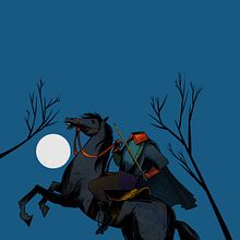 A lenda do cavaleiro sem cabeça - Sleepy Hollow. Drawing, Digital Drawing, Traditional illustration, Editorial Illustration, Children's Illustration, and Narrative project by Weberson Santiago - 02.07.2021