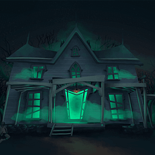 The haunted house Ein Projekt aus dem Bereich Digitale Zeichnung, Digitale Illustration, Traditionelle Illustration und Digitale Malerei von Emmanuelle Schiavon - 24.02.2021