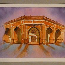My project - Indian Palace. Architectural Illustration project by Davide Memmola - 02.07.2021