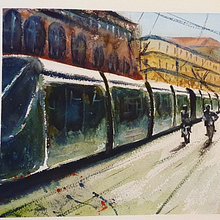 Jerusalem . Watercolor Painting project by Karin Asraf - 02.07.2021