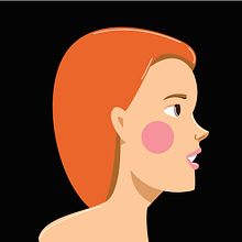 woman profile. Een project van Vectorillustratie van Jose Roberto Escamilla - 08.02.2021