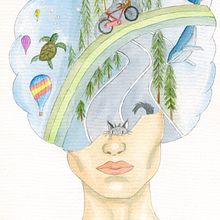 Mi Proyecto del curso: Técnicas de acuarela para ilustraciones de ensueño. Un proyecto de Pintura a la acuarela de paulina - 08.02.2021