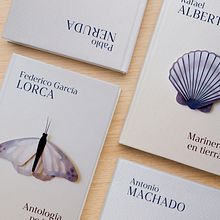 Colección grandes clásicos de poesía. Editorial Design, Traditional illustration, and Paper Craft project by Beatriz Costo - 02.08.2021