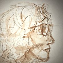 diferentes retratos del mismo modelo . Un progetto di Pittura ad acquerello e Sketchbook di chriskoch - 10.02.2021
