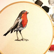 My project in Painting with Thread: Textile Illustration Techniques course. Een project van Borduurwerk van Sabine Viksne - 08.02.2021