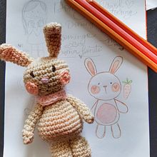 Creación de Juana la coneja. Un progetto di Uncinetto, Disegno a matita, DIY e Fiber Art di Lina Barco - 08.02.2021