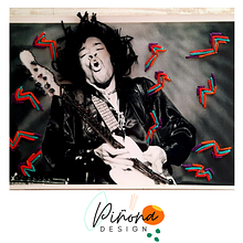 Foto Bordada, Homenaje a Jimi Hendrix. Embroider project by Loreto Benavides - 02.08.2021