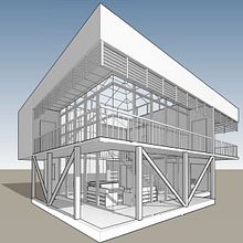 Proyecto Final del curso Diseño y modelado arquitectónico 3D con Revit Ein Projekt aus dem Bereich Architektur und Digitale Architektur von Erick PGP - 10.02.2021
