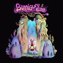 Bunniguru & Egg. Character Design, Concept Art, Digital Illustration, Film, Video, TV, and Traditional illustration project by Nathan Jurevicius - 02.09.2021