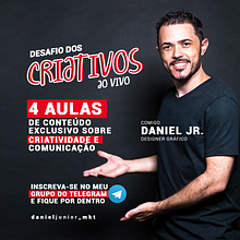 Desafio dos Criativos - Comunicação e Criatividade. Communication, Graphic Design, Advertising, and Web Design project by Daniel Junior - 02.10.2021