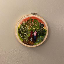 My project in Introduction to Botanical Embroidery course. Un progetto di Ricamo di Ama Warnock - 05.04.2021