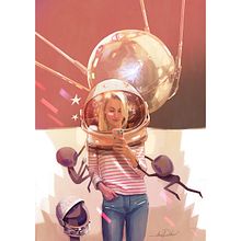 SPUTNIK SELFIE. Desenho digital projeto de Javier González Pacheco - 09.02.2021