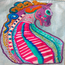 Caballo Marino Freestyle. Un progetto di Ricamo di Angelica Mariana Mejia Mendez - 22.07.2020