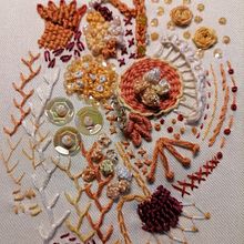 My project in Basic Embroidery Techniques: Stitches, Compositions, and Color Ranges course. Projekt z dziedziny  Haft użytkownika Carol Sutton - 09.02.2021