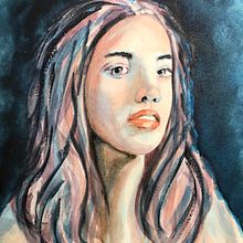 My project in Artistic Portrait with Watercolors course. Pintura em aquarela projeto de Joane Eby - 10.02.2021