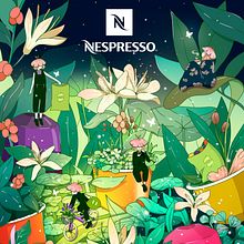 NESPRESSO. Design, Traditional illustration, Botanical Illustration, and Digital Illustration project by Charlötte - 09.22.2020