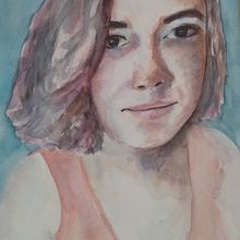 Mi Proyecto del curso: Retrato artístico en acuarela. Fine Arts project by Monica Caprino - 02.10.2021